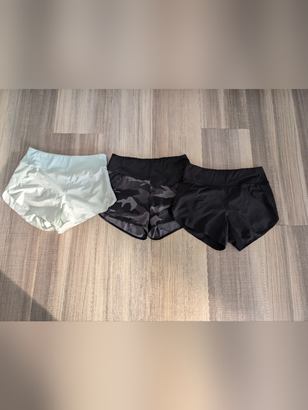 Athleta Women’s Athleta Shorts - Black, Camouflage & Light Blue